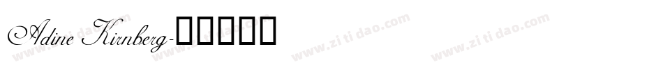 Adine Kirnberg字体转换